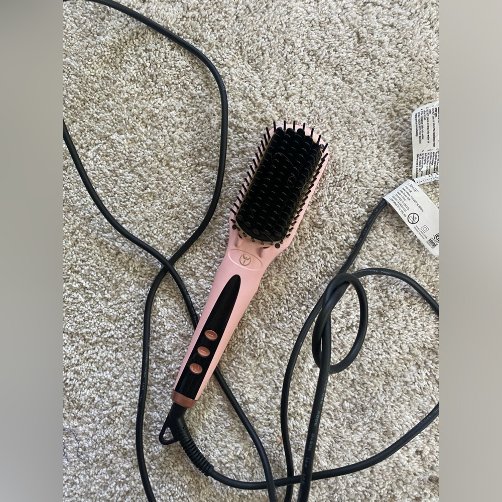 Lange straightener brush